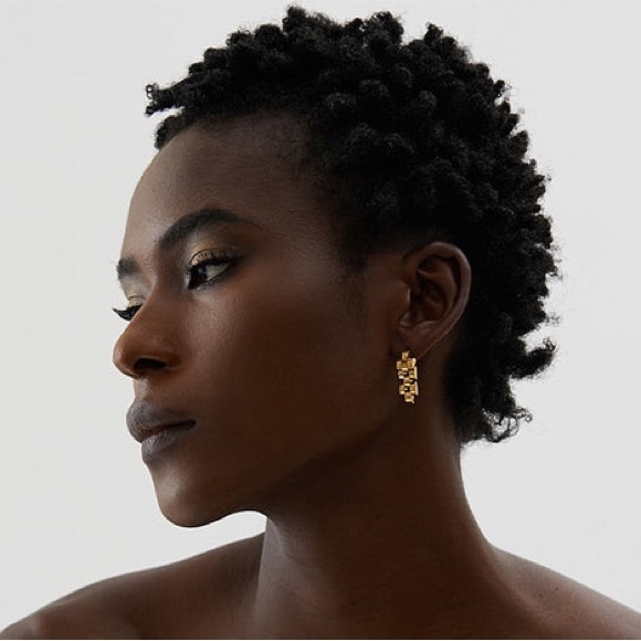 18K Gold Plated Watch Chain Earrings*Watch Band*Watch Link*ML - Picture 4 of 6